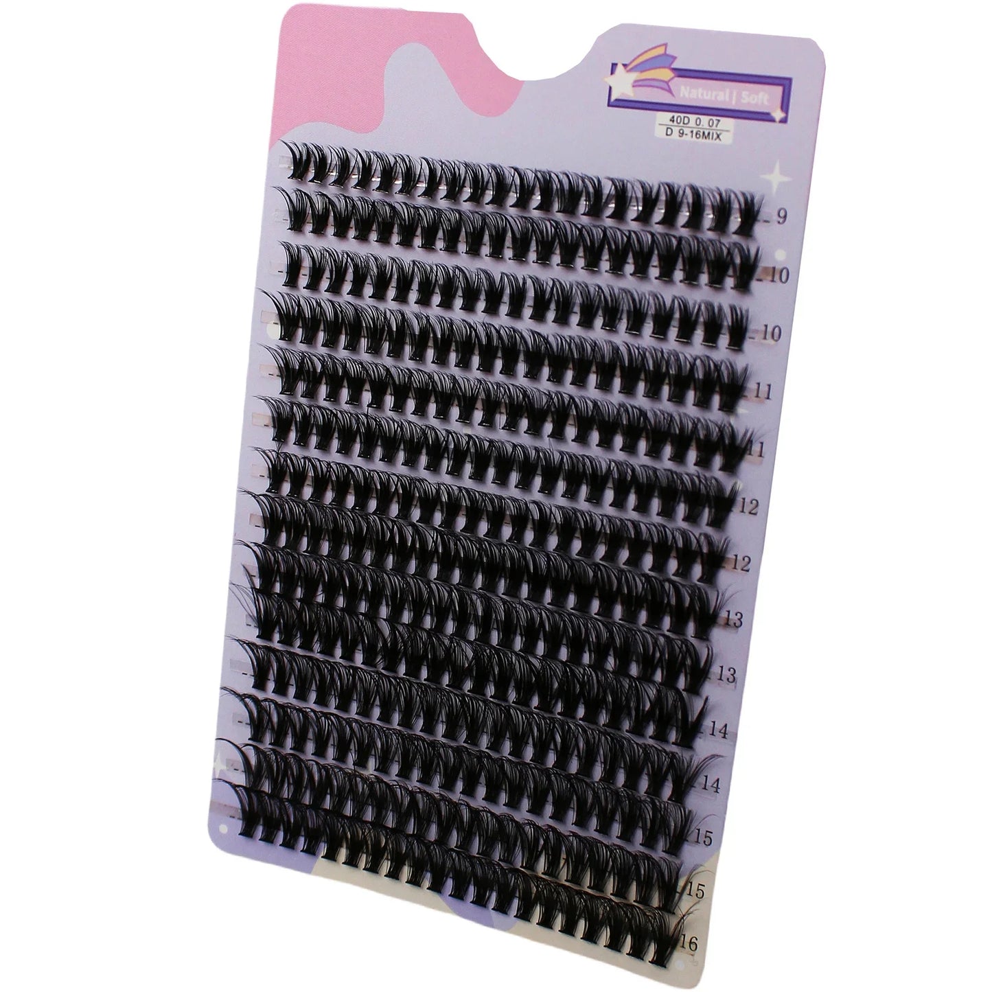 Natural Thick Fake Eyelash 3D Strip Individual Lashes