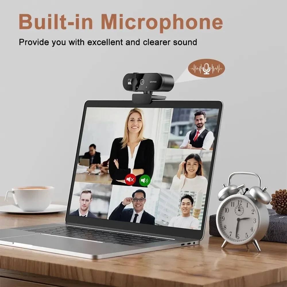 4K 1080P Mini Full HD Webcam with Microphone - WORLDZii