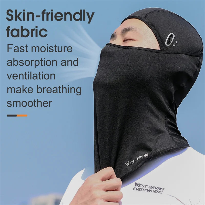 Men Full Face Mask Bicycle Motorcycle Running Cooling Sport Gear