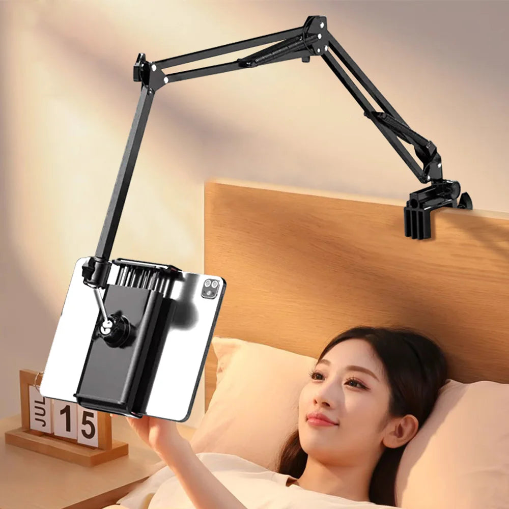 Tablet Holder for Bed with 90cm Metal Arm 360° Rotating - WORLDZii