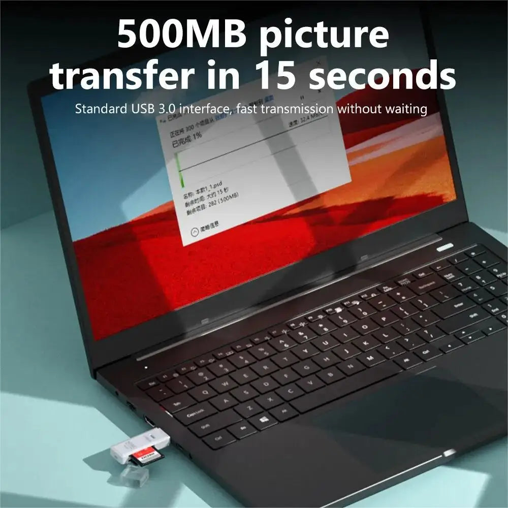 Multi-Functional 2-in-1 High-speed USB 3.0/2.0 Card Reader