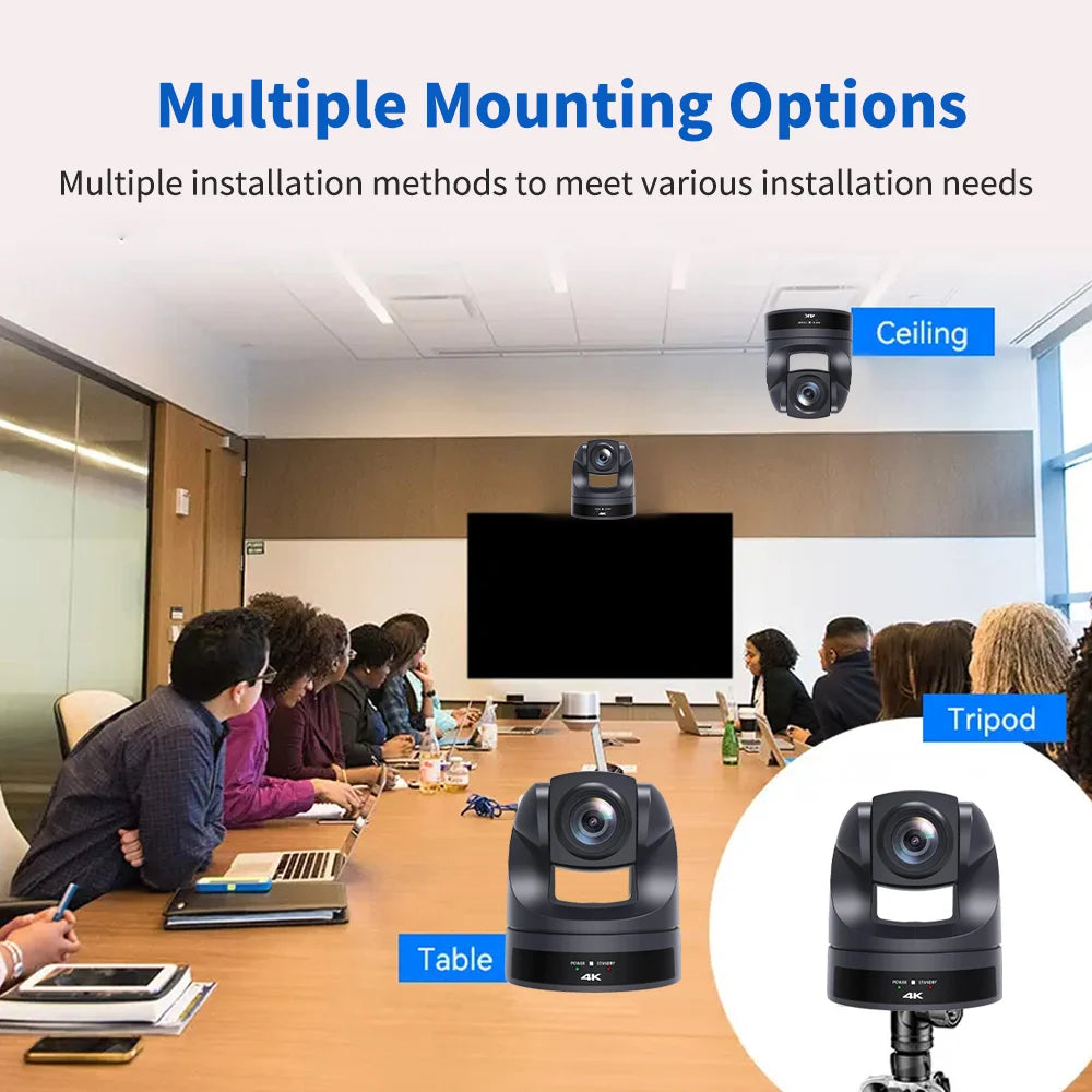 AI Auto Tracking PTZ Live Streaming Video Camera