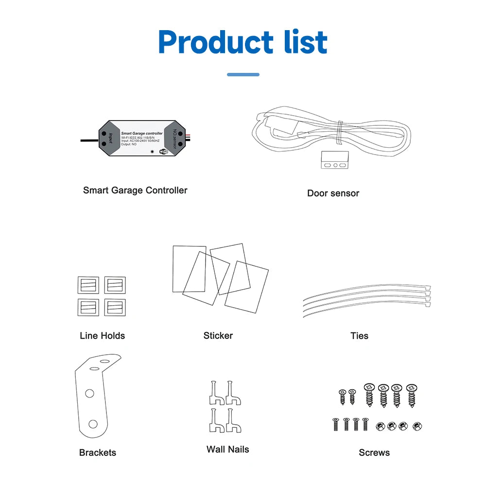 Tuya Automatic Wi-Fi Garage Door Controller - WORLDZii