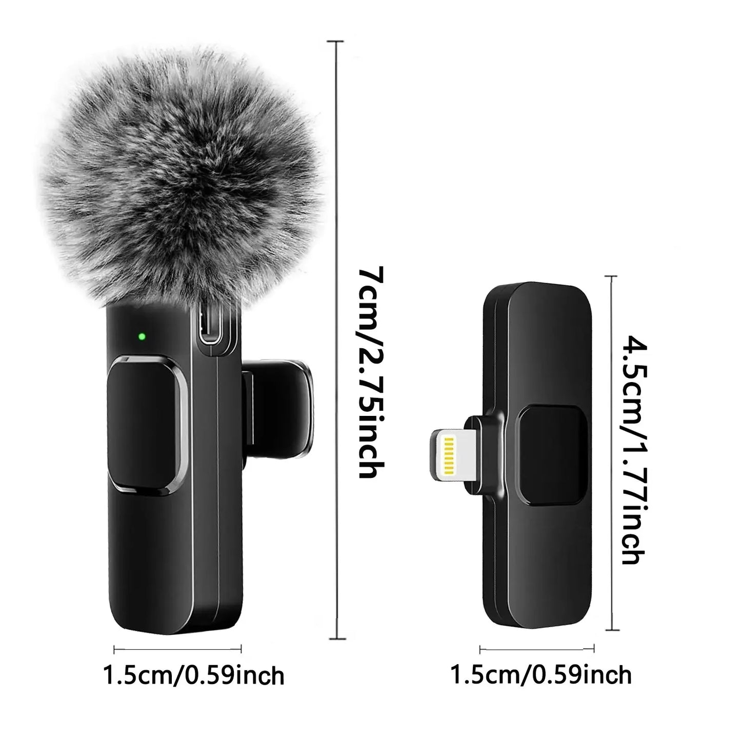NEW Wireless Lavalier Microphone Audio Video Recording Mini Mic - WORLDZii