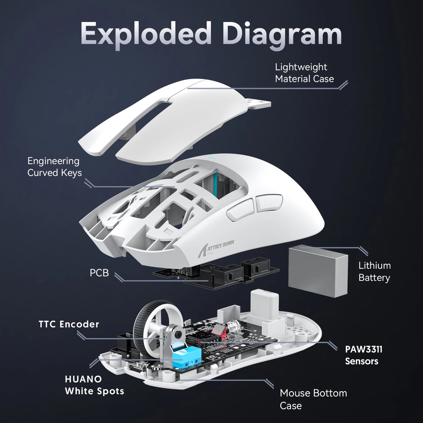 Attack Shark X11 Wireless Mouse