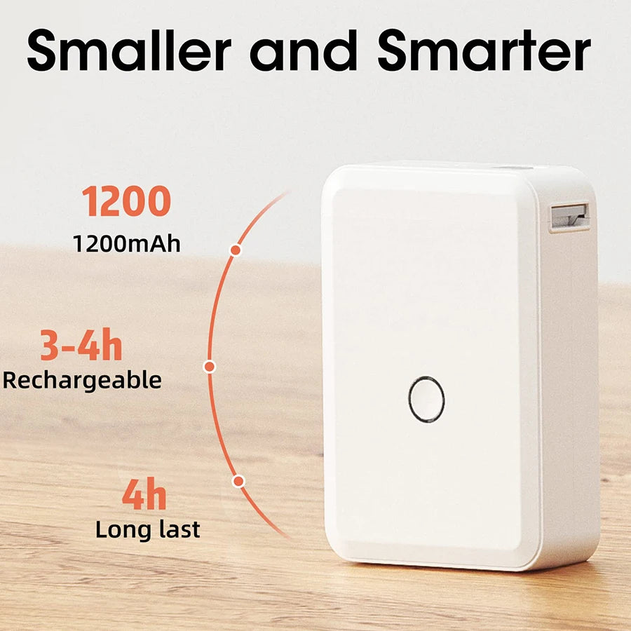 Niimbot D110 Mini Portable Thermal Ink Free Printer with Self-Adhesive Labels