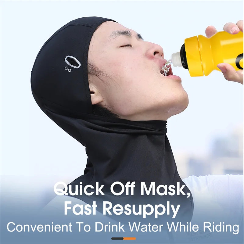 Men Full Face Mask Bicycle Motorcycle Running Cooling Sport Gear
