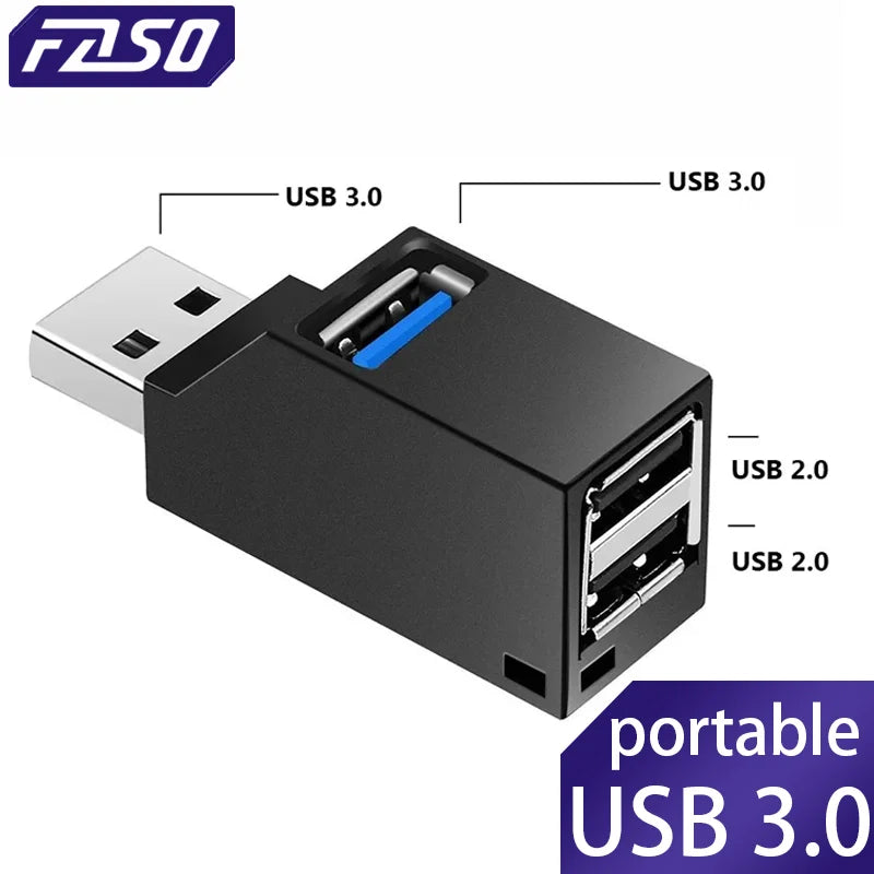 FASO USB 3.0 HUB Adapter Extender for PC Laptop