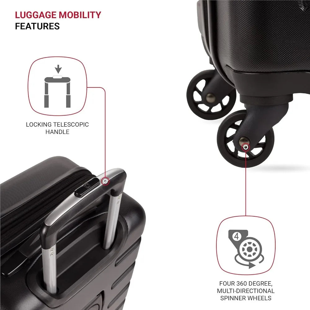Hardside 3 Piece Expandable Luggage with Spinner Wheels