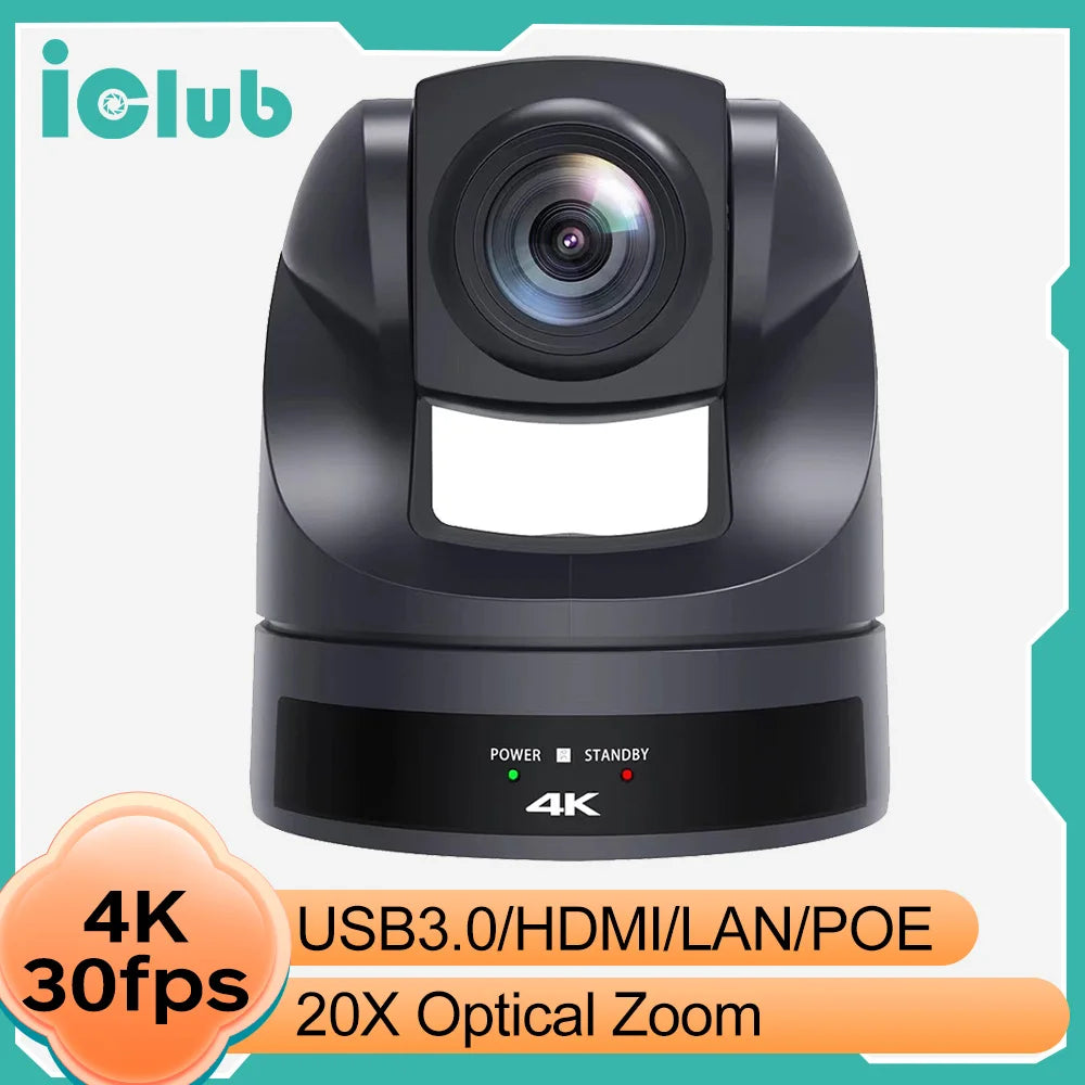 AI Auto Tracking PTZ Live Streaming Video Camera