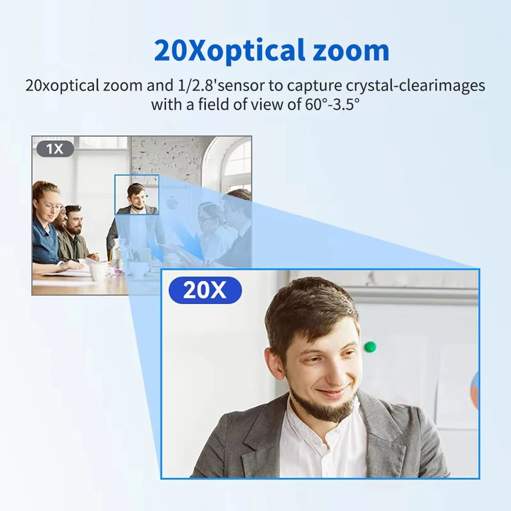 AI Auto Tracking PTZ Live Streaming Video Camera