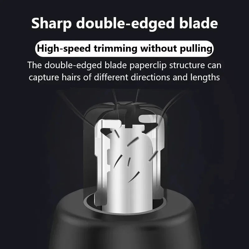 Kemei 6512 Nose Hair Trimmer Nasal Wool Implement Nose Hair Cut Washed Trimmer Clipper and Hair Razor Epilator Remover Nose Hair - WORLDZii