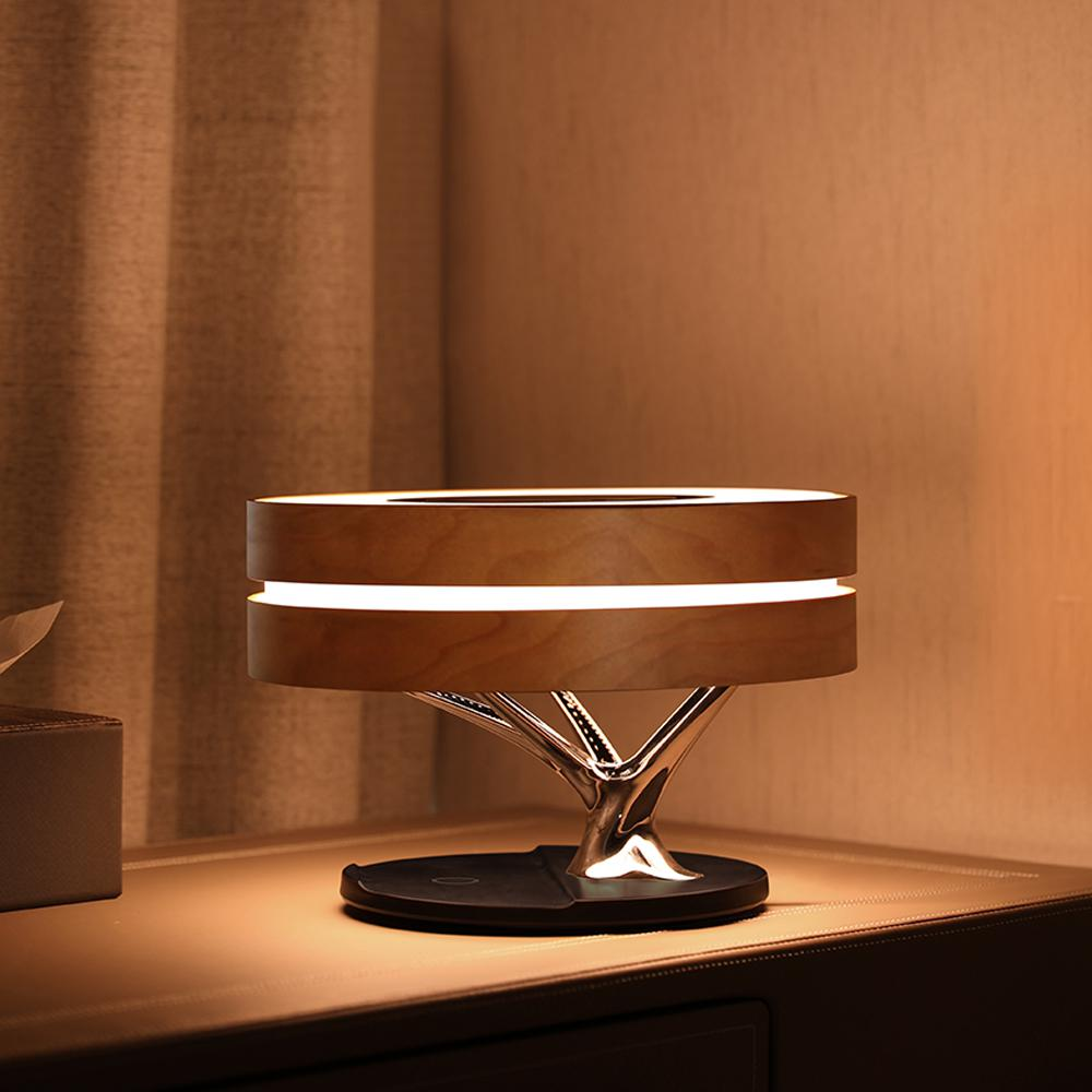 Home Music Player and Wireless Charger Led Lamp - WORLDZii