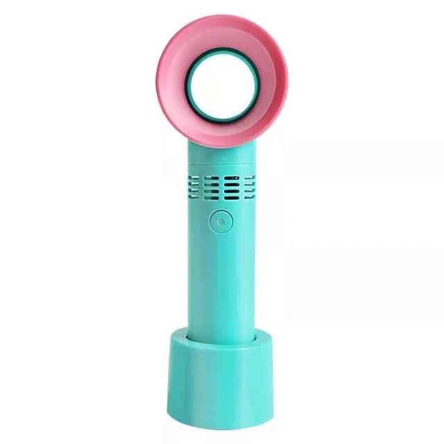 USB Rechargeable Bladeless No Leaf Fan
