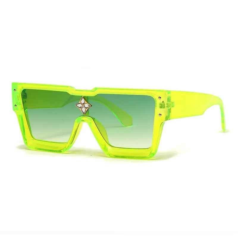 Luxury Crystal Oversized Women Square Sunglasses