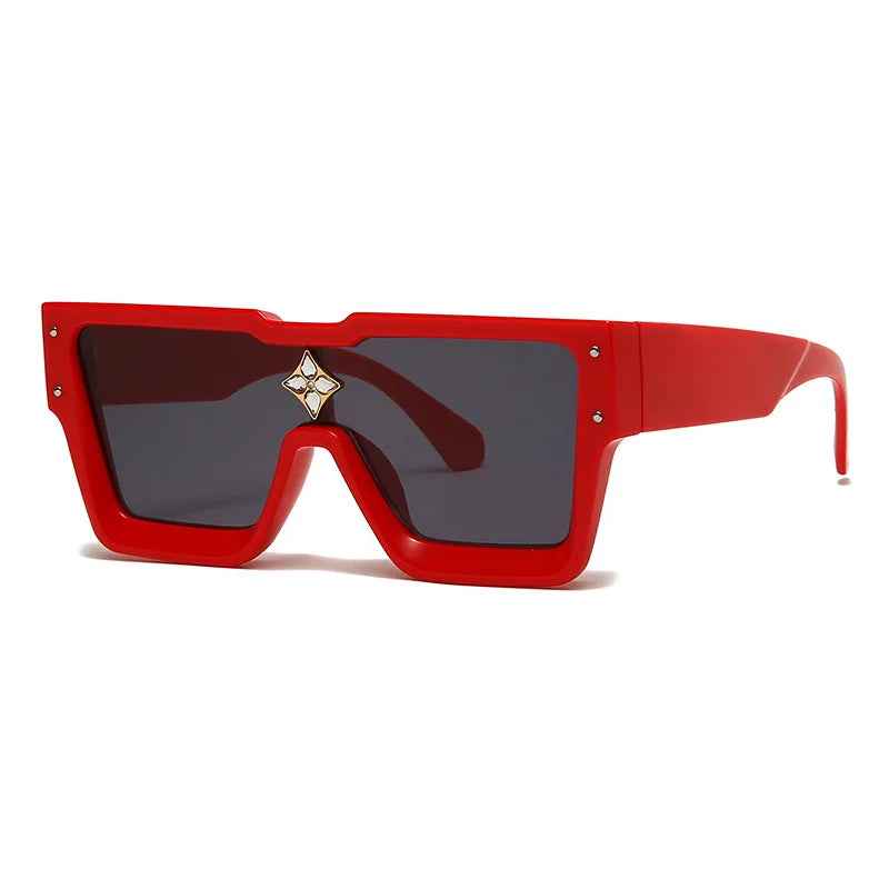 Luxury Crystal Oversized Women Square Sunglasses