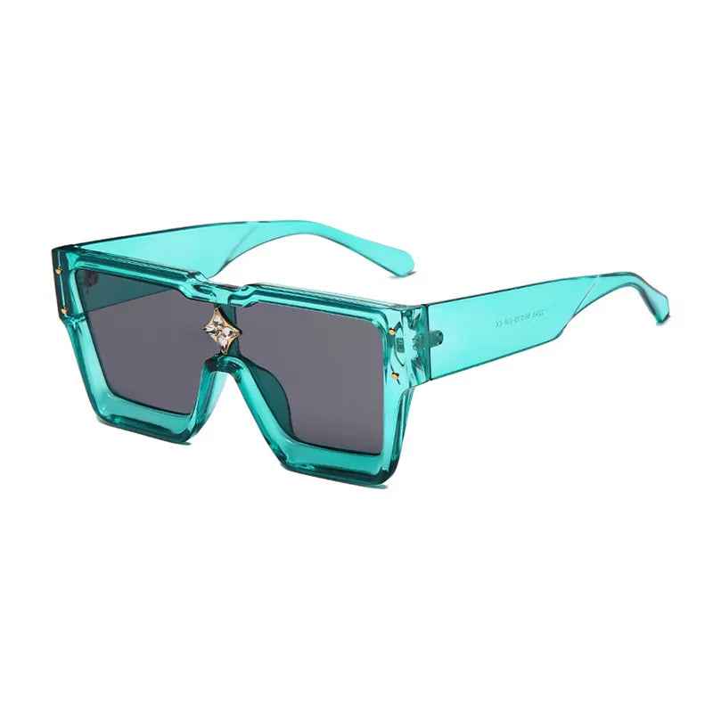 Luxury Crystal Oversized Women Square Sunglasses