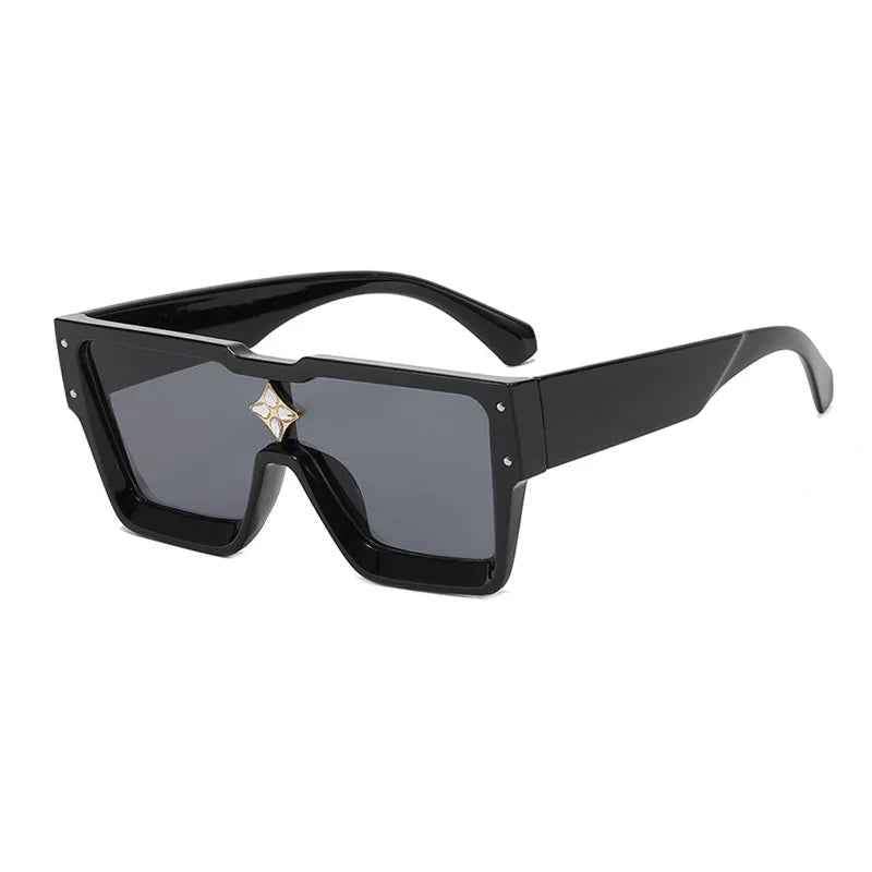 Luxury Crystal Oversized Women Square Sunglasses