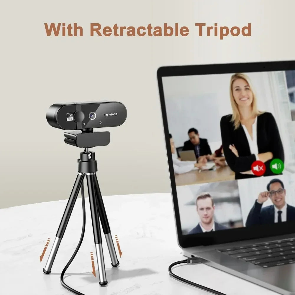 4K 1080P Mini Full HD Webcam with Microphone - WORLDZii