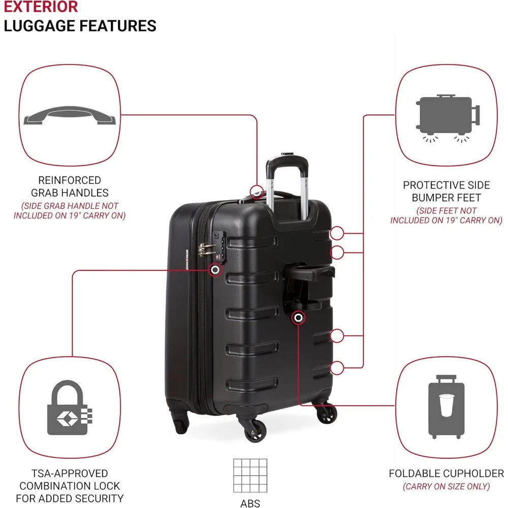 Hardside 3 Piece Expandable Luggage with Spinner Wheels