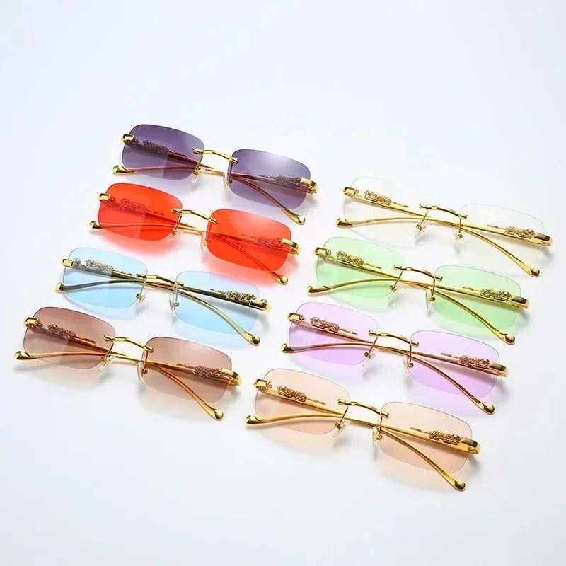 New Frameless Tinted Glasses Shades for Women and Men