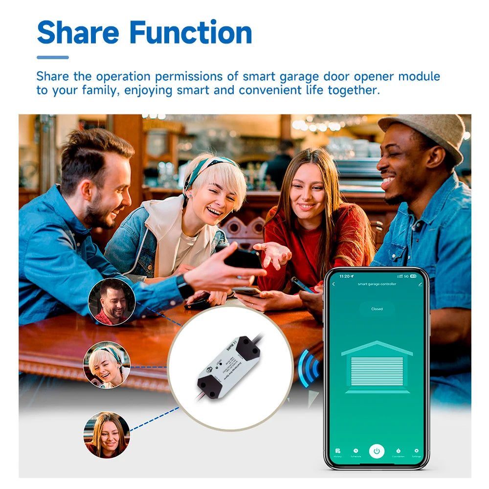 Tuya Automatic Wi-Fi Garage Door Controller - WORLDZii