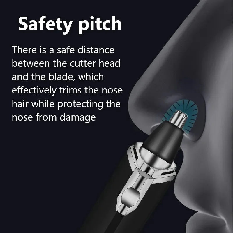 Kemei 6512 Nose Hair Trimmer Nasal Wool Implement Nose Hair Cut Washed Trimmer Clipper and Hair Razor Epilator Remover Nose Hair - WORLDZii