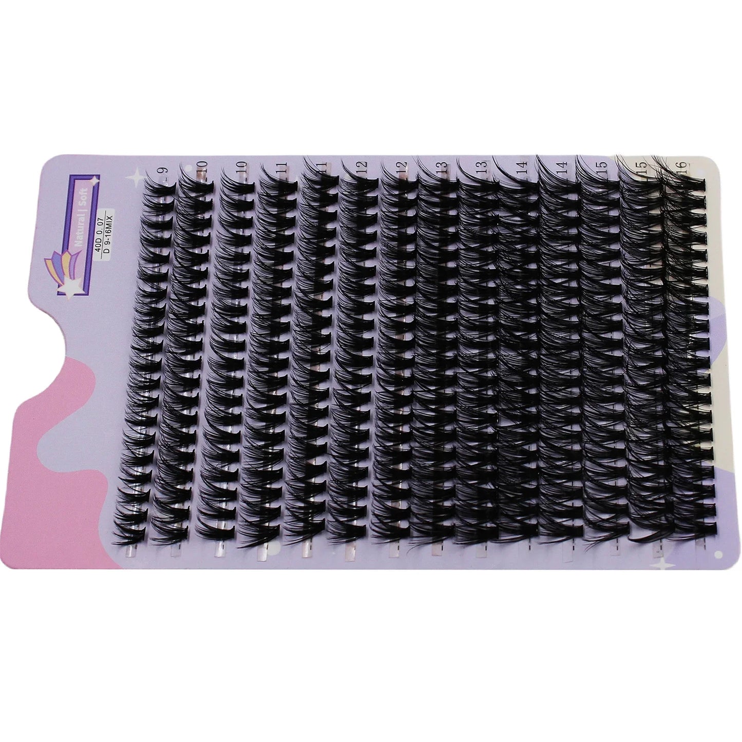 Natural Thick Fake Eyelash 3D Strip Individual Lashes