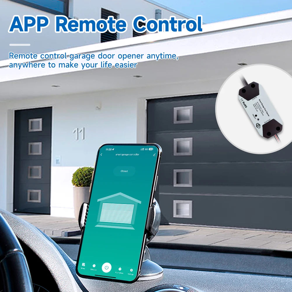 Tuya Automatic Wi-Fi Garage Door Controller - WORLDZii
