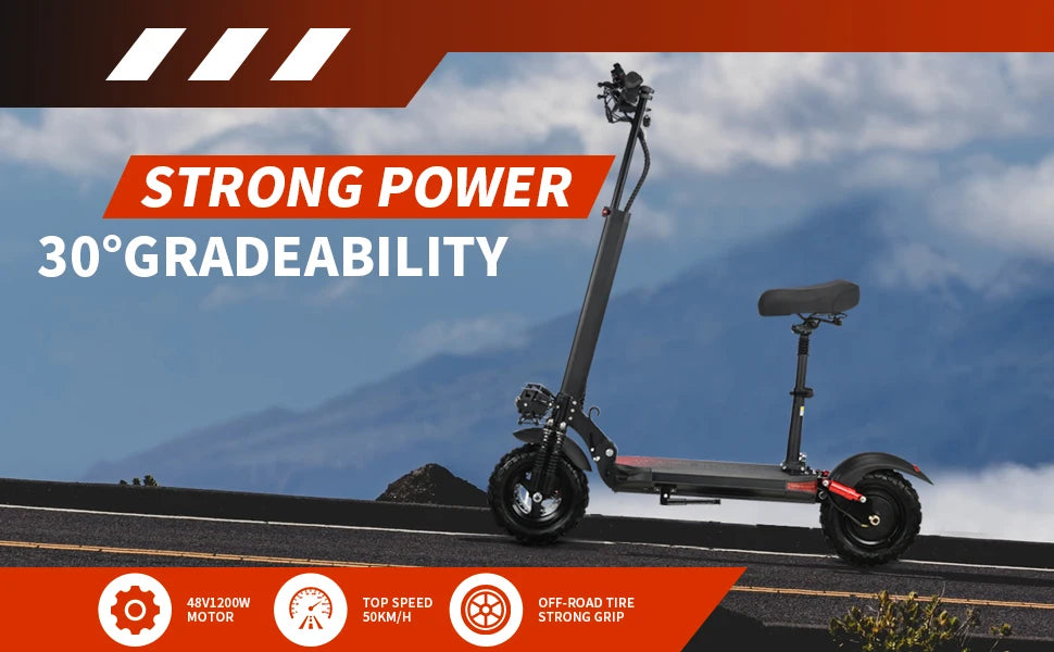 1200w Powerful Adult E-Scooters With Foldable Design