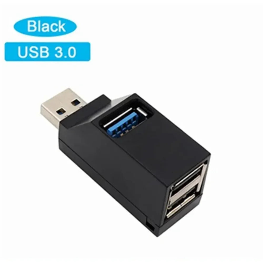 USB Hub 2.0 Adapter High Speed U Disk Reader Splitter