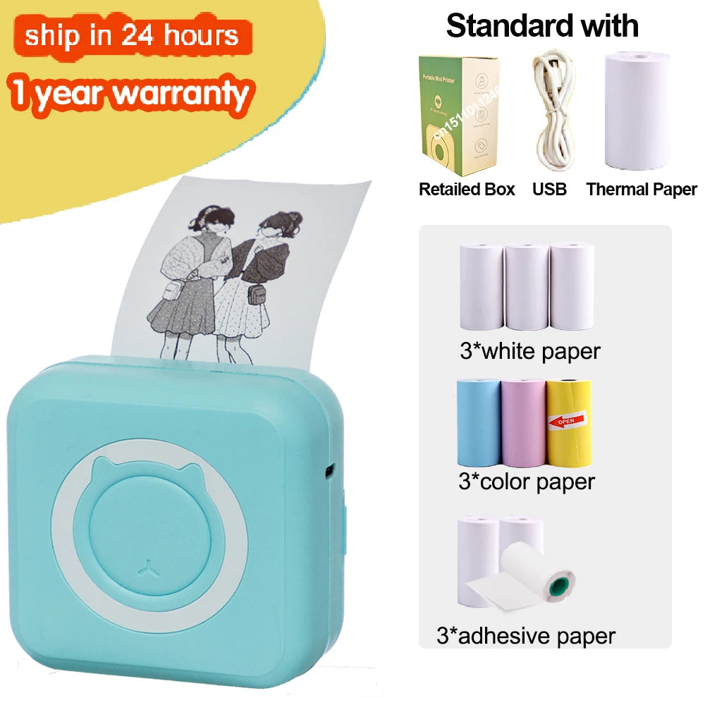 KGG Mini Portable Thermal Printer - WORLDZii