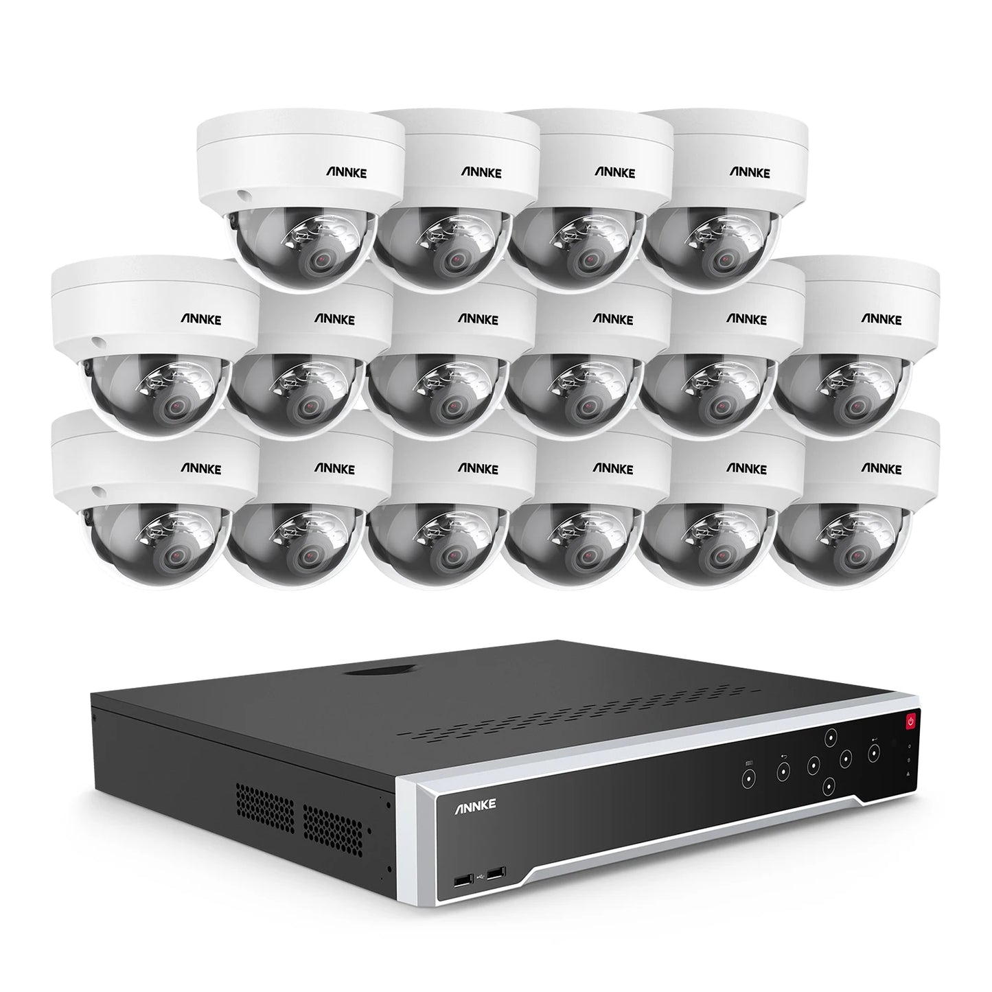 ANNKE 32CH 4K Ultra HD POE Network Video Security System with EXIR Night Vision - WORLDZii