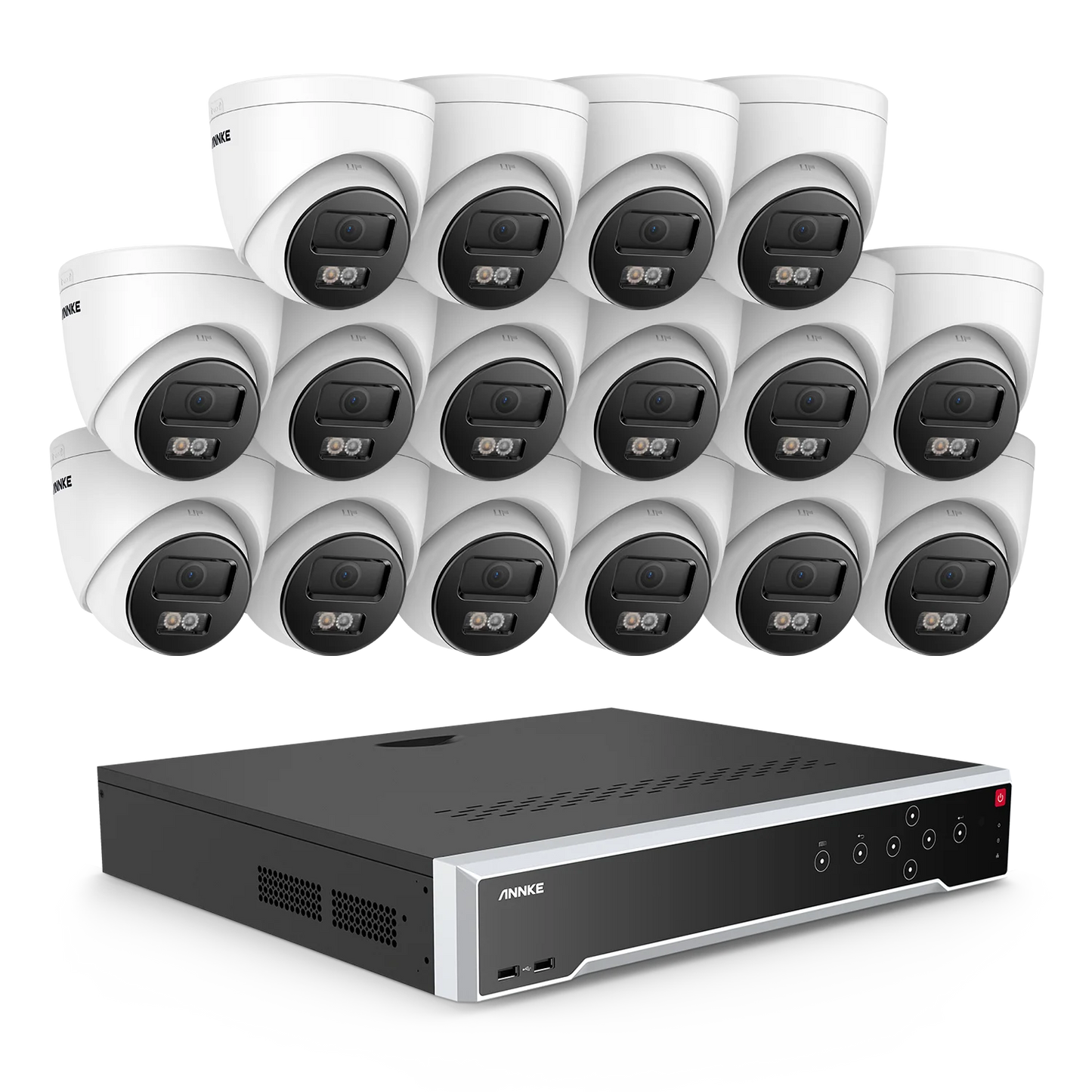 ANNKE 32CH 4K Ultra HD POE Network Video Security System with EXIR Night Vision - WORLDZii