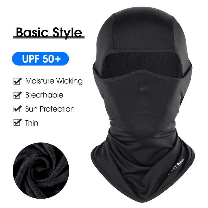 Men Full Face Mask Bicycle Motorcycle Running Cooling Sport Gear