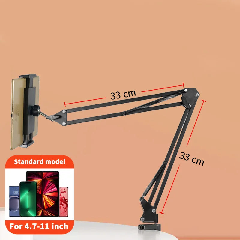 Tablet Holder for Bed with 90cm Metal Arm 360° Rotating - WORLDZii