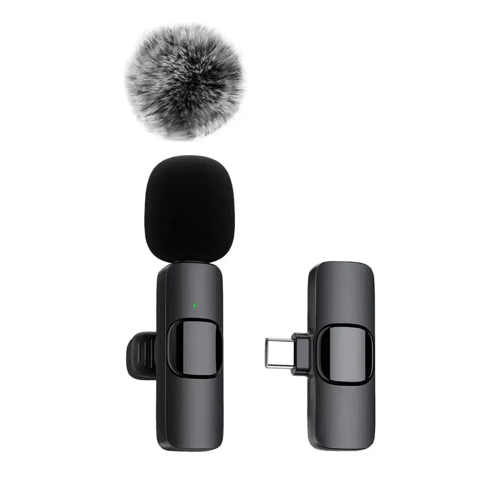 NEW Wireless Lavalier Microphone Audio Video Recording Mini Mic - WORLDZii