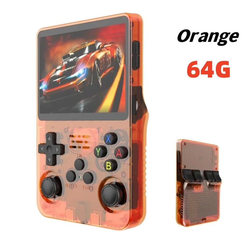 ARKOS R36S Retro Handheld Video Game Console Linux System 3.5 Inch IPS Screen R35s Pro Portable Pocket Video Player 64GB Games - WORLDZii