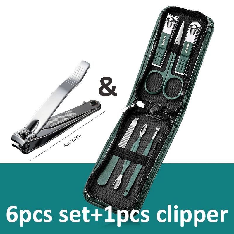 Ouriner 6-18Pcs Portable Manicure and Pedicure Set