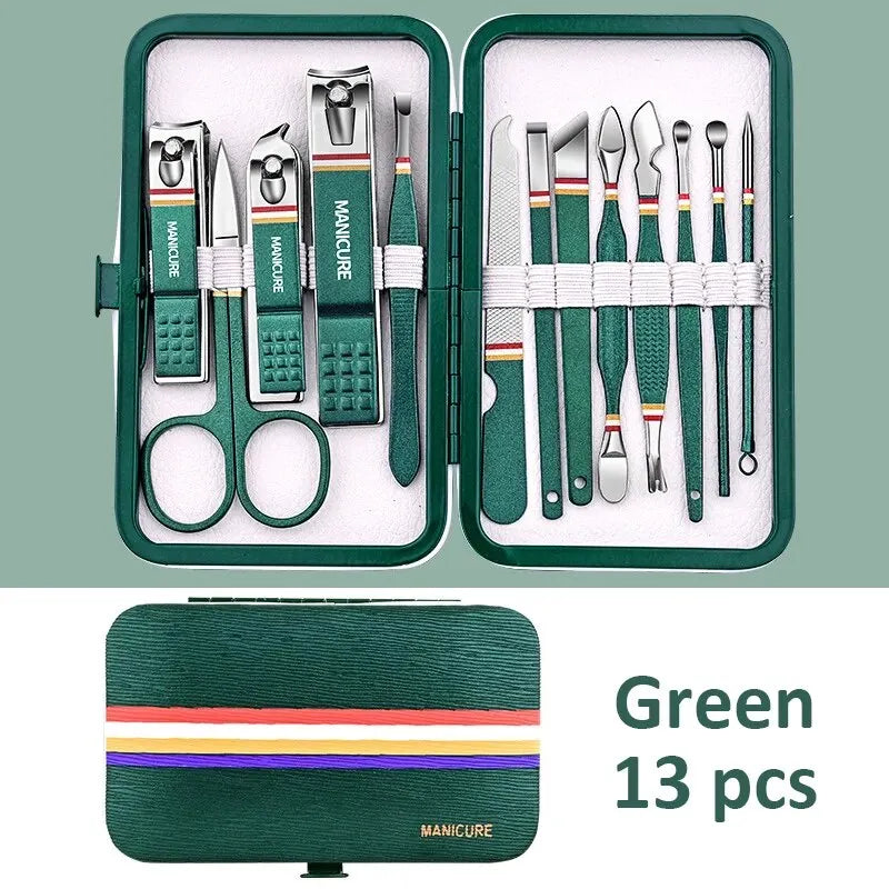 Ouriner 6-18Pcs Portable Manicure and Pedicure Set