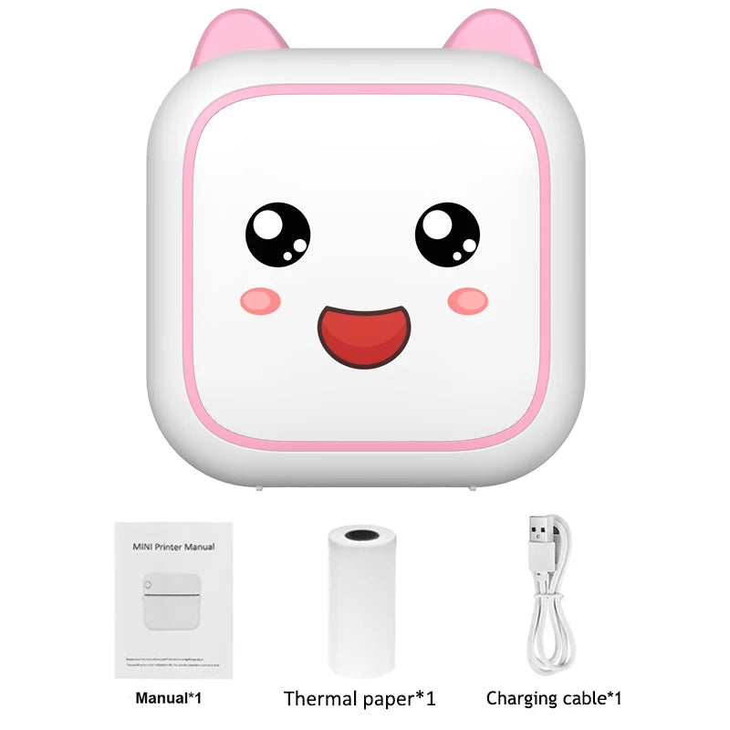 Mini Smile Printer Inkless with Thermal Paper - WORLDZii
