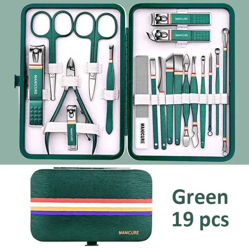Ouriner 6-18Pcs Portable Manicure and Pedicure Set