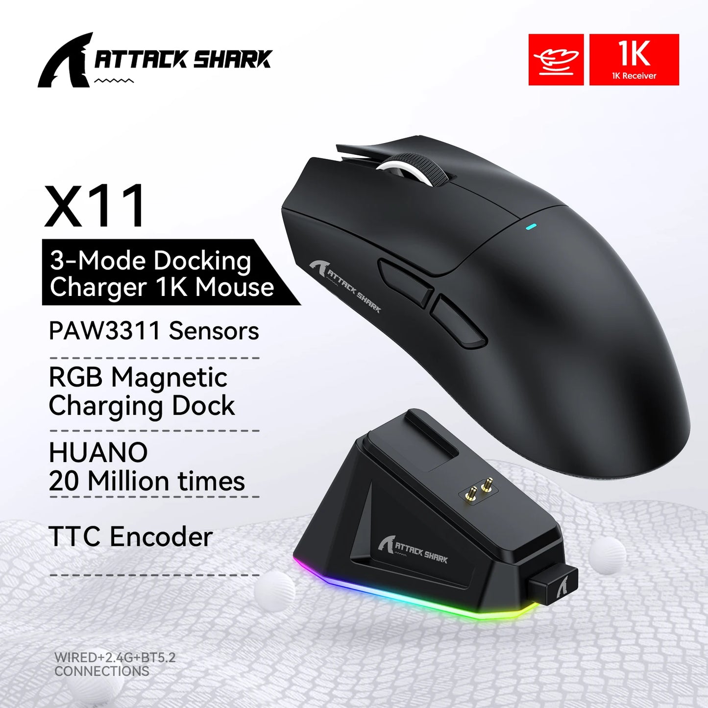 Attack Shark X11 Wireless Mouse