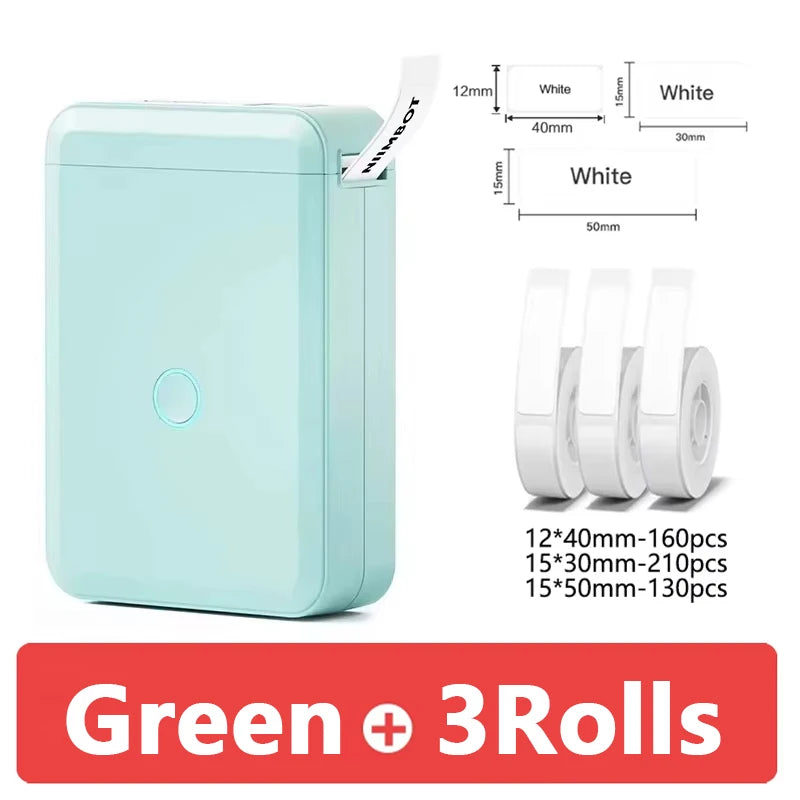 Niimbot D110 Mini Portable Thermal Ink Free Printer with Self-Adhesive Labels