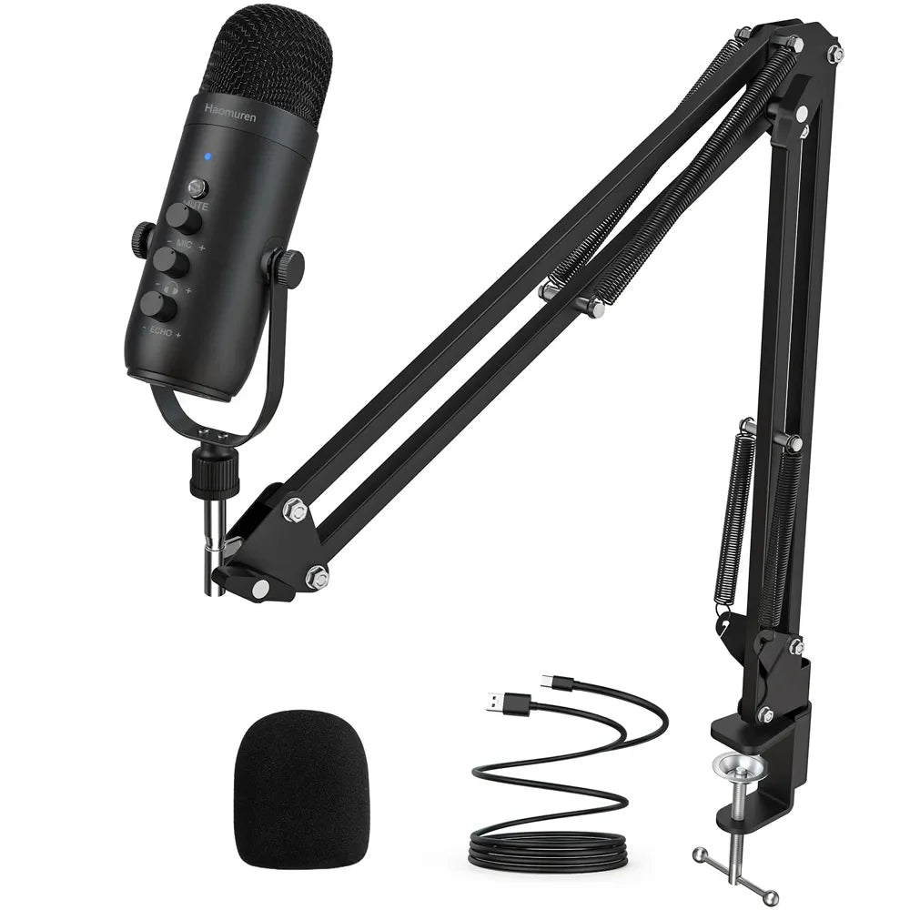 Professional USB Streaming Podcast PC Microphone