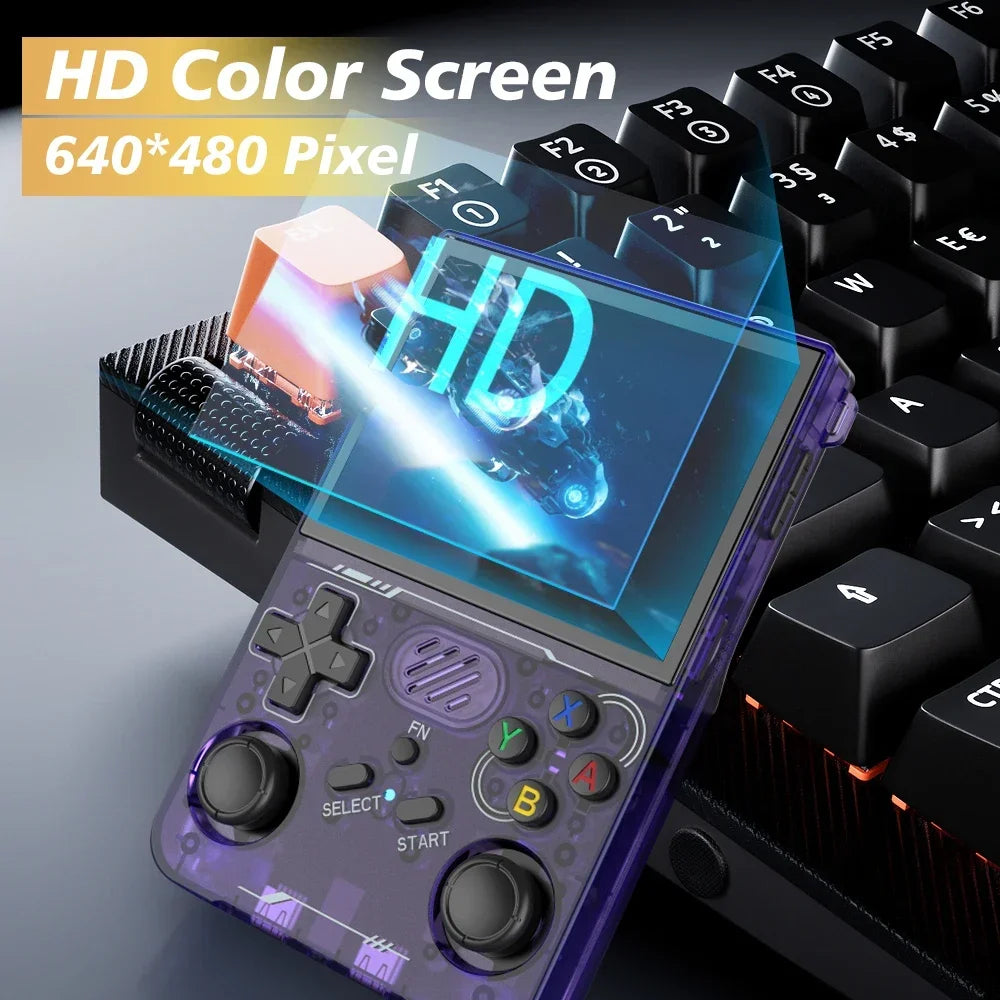 100% ArKOS R36XX Retro Handheld Game Console Linux System 3.5 Inch IPS Screen 64/128GB/256GB Game Player R36S updated version - WORLDZii