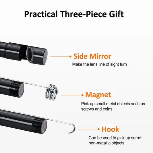 7.0MM TYPE-C IP67 USB Flexible Inspection Borescope Cameras for Phone PC