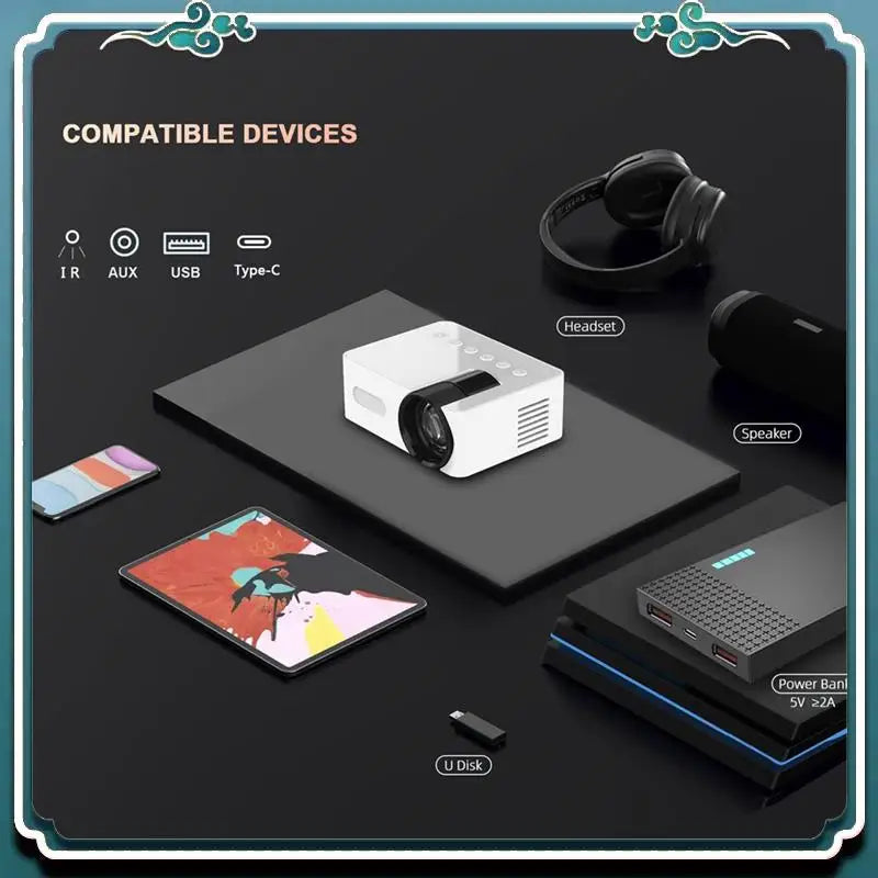 YT100 Mini Multi-Function Projector - WORLDZii