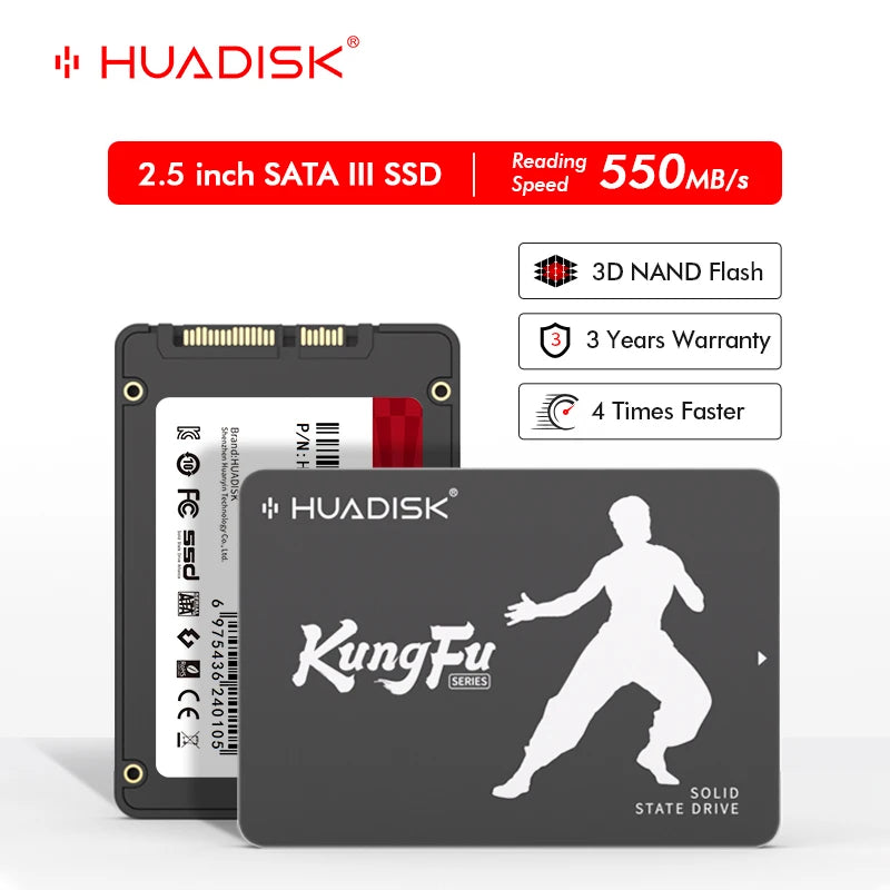 HUADISK SATA3 SSD Internal Solid-State Drive for Laptop Desktop - WORLDZii