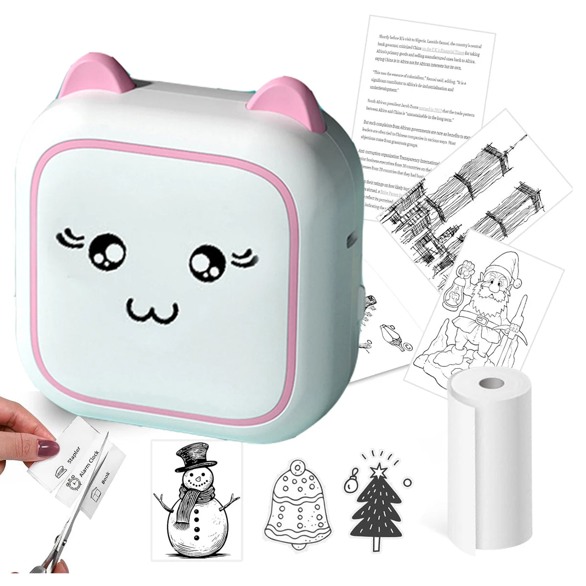 Portable Mini Ink-Free Thermal Printer - WORLDZii